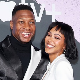 Jonathan Majors and Meagan Good.