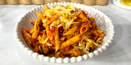 Sabrina Rudin's Tempeh Bolognese & Strawberry Swirl Muffins